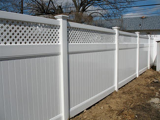 Plastic Vinyl PVC semi Privacy Fence