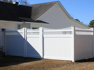 lead-free semi privacy panel fence