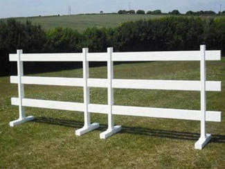 3-Rail Crowd Barrier Potable Fence