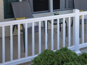 PVC Vinyl Railing With 3-1 2″x3-1 2″